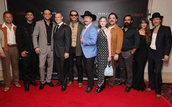 Premiere of Cottonmouth held at the The London West Hollywood Featuring: Golden Garnick, Eric Nelsen, James Landry Hebert, Randy Wayne, Alexandra Harris, Abbie Cobb, Martin Sensmeier, James Austin Kerr, Brock Harris, Guests Where: Los Angeles, California, United States When: 08 Jun 2025 Credit: Faye s Vision Cover Images EDITORIAL USE ONLY. NOT FOR USE BY NEWSPAPERS BASED IN THE UK. Copyright: xx coverimg54828700