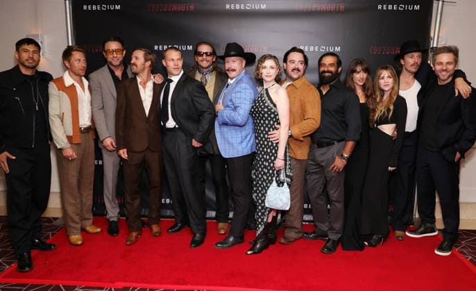 Premiere of Cottonmouth held at the The London West Hollywood Featuring: Golden Garnick, Eric Nelsen, James Landry Hebert, Randy Wayne, Alexandra Harris, Abbie Cobb, Martin Sensmeier, James Austin Kerr, Brock Harris, Guests Where: Los Angeles, California, United States When: 08 Jun 2025 Credit: Faye s Vision Cover Images EDITORIAL USE ONLY. NOT FOR USE BY NEWSPAPERS BASED IN THE UK. Copyright: xx coverimg54828701