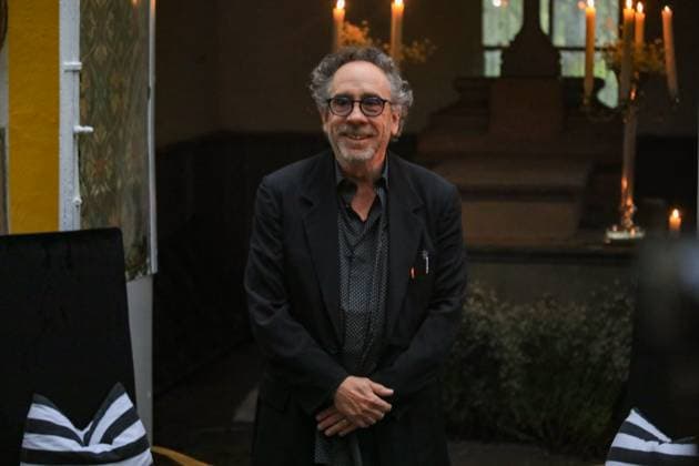 June 24, 2025, Mexico City, Ciudad de Mexico, Mexico: Director, producer, screenwriter, and cartoonist, Tim Burton poses during a masterclass as part of the immersive experience: Tim Burton, The Labyrinth at the Panteon de Dolores. on June 24, 2025 in Mexico City, Mexico. Mexico City Mexico - ZUMAe321 20250624_zea_e321_006 Copyright: xIanxRoblesx