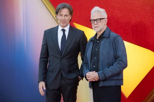 Superman Fan Event Arrivals at Cineworld, Leicester Square, London, UK Producer Peter Safran and Diretor James Gunn attends a Superman Fan Event at Cineworld, Leicester Square in London, England, UK on Wednesday 2 July 2025., Credit:Justin Ng Avalon UK, England, London, Cineworld, Leicester Square Copyright: xJustinxNgx xAvalonx 1017739316