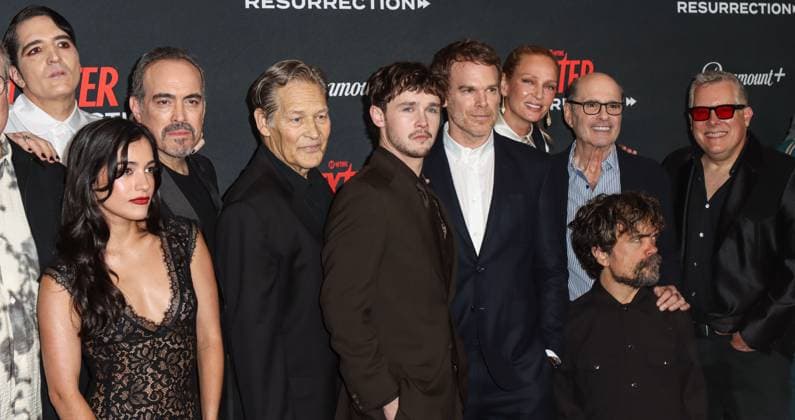 World Premiere Of Paramount+ And Showtime s Dexter: Resurrection Season 1 MANHATTAN, NEW YORK CITY, NEW YORK, USA - JULY 09: David Dastmalchian, Emilia Suarez, David Zayas, James Remar, Jack Alcott, Michael C. Hall, Uma Thurman, Clyde Phillips, Peter Dinklage and Scott Reynolds arrive at the World Premiere Of Paramount+ And Showtime s Dexter: Resurrection Season 1 held at the Alice Tully Hall at the Lincoln Center for the Performing Arts on July 9, 2025 in Manhattan, New York City, New York, United States., Credit:Image Press Agency Avalon United States, New York, New York City, Alice Tully Hall at the Lincoln Center for the Performing Arts Copyright: xImagexPressxAgencyx xAvalonx 1020487367
