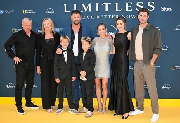 Celebrities arrive for premiere of the National Geographic docu-series ˜Limitless: Live Better Now™ at Odeon Luxe, Leicester Square, London Featuring: Craig Hemsworth, Leonie Hemsworth, Chris Hemsworth, Elsa Pataky, Tristan Hemsworth, Sasha Hemsworth, Gabriella Brooks, Liam Hemsworth Where: London, United Kingdom When: 17 Jul 2025 Credit: Cover Images EDITORIAL USE ONLY. NOT FOR USE BY NEWSPAPERS BASED IN THE UK. Copyright: xx coverimg54924788