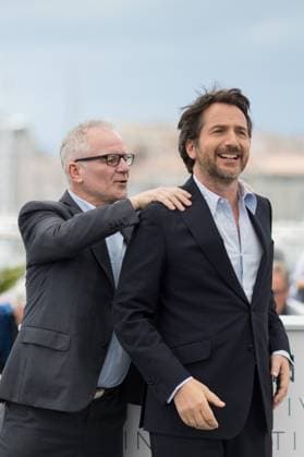 Thierry Frémaux, délégué général du festival de Cannes, Edouard Baer, maître de cérémonie lors du photocall du maître de cérémonie du 71ème Festival International du Film de Cannes, le 8 mai 2018. Borde Jacovides Moreau Bestimage Celebs at the photocall of the master of ceremony during the 71th Cannes International Film Festival. May 8th, 2018. Cannes France Copyright: xJACOVIDES-BORDE-MOREAUx xBESTIMAGExJACOVIDES-BORDE-MOREAUx xBESTIMAGEx