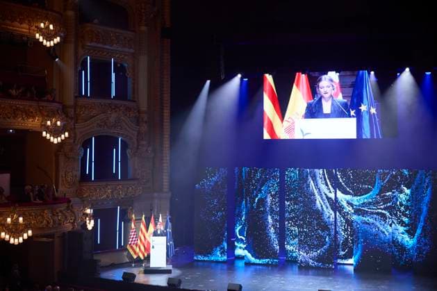 July 23, 2025, Barcelona, Barcelona, Spain: CROWN PRINCESS LEONOR DE BORBON attends the Princesa de Girona Foundation Awards at Gran Teatro del Liceu Barcelona Spain - ZUMAc260 20250723_zep_c260_035 Copyright: xMikexChicorrox