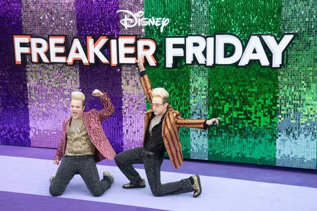 Freakier Friday UK Premiere Arrivals at Odeon Luxe, Leicester Square, London, UK Jedward (aka John and Edward Grimes) attends The Freakier Friday UK Premiere at Odeon Luxe, Leicester Square, London, England, UK on Thursday 31 July, 2025., Credit:Justin Ng Avalon UK, England, London, Odeon Luxe, Leicester Square Copyright: xJustinxNgx xAvalonx 1027038917