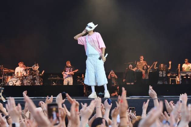 09.08.2025, Cro, Rapper, im Konzert live in der Wuhlheide, Berlin, Musik, Hip Hop, Berlin