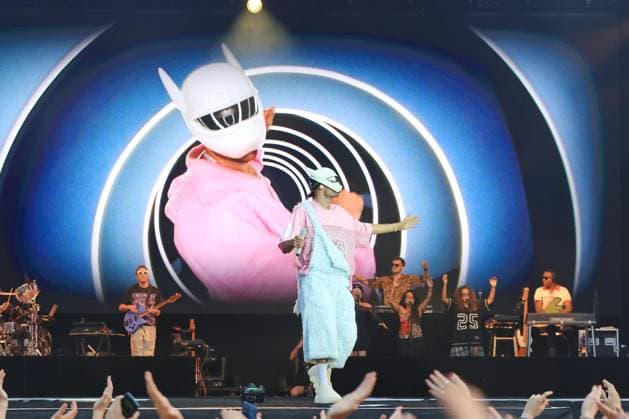 09.08.2025, Cro, Rapper, im Konzert live in der Wuhlheide, Berlin, Musik, Hip Hop, Berlin