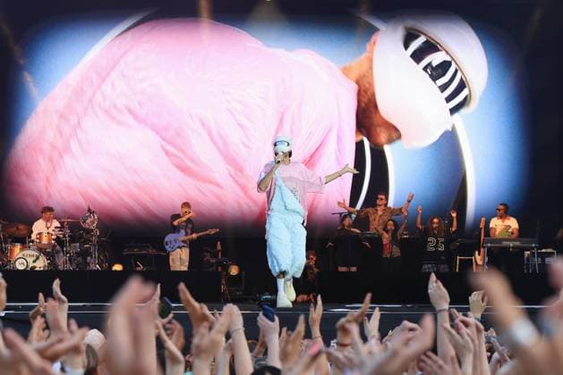 09.08.2025, Cro, Rapper, im Konzert live in der Wuhlheide, Berlin, Musik, Hip Hop, Berlin