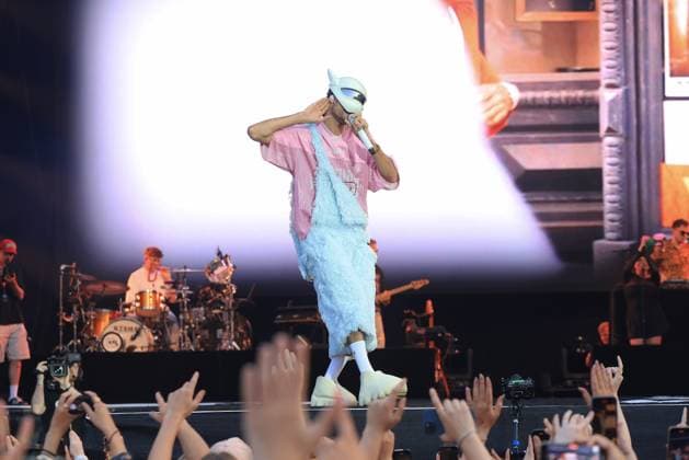 09.08.2025, Cro, Rapper, im Konzert live in der Wuhlheide, Berlin, Musik, Hip Hop, Berlin