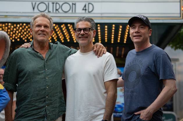 Das Kanu des Manitu, Premiere im Europa-Park Rust Kinopremiere, Das Kanu des Manitou, Michael Bully Herbig, Rick Kavanian, Christian Tramitz, Filmpremiere, Europa-Park, Voltron 4D, roter Teppich, Filmstart, Komödie, Westernparodie, Bullyparade, Schauspieler, Regisseur, Drehbuchautor, Presseevent, Sommerferien, Tourismus, Freizeitpark, Unterhaltung, Besucher, Medienereignis, Kinostart August 2025, deutsche Filmkomödie, Starauftritt, Fototermin, Rick Kavanian, Michael Herbig, Christian Tramitz Rust Europa Park Baden-Württemberg Deutschland Copyright: xFINLEYxMÖRCHx