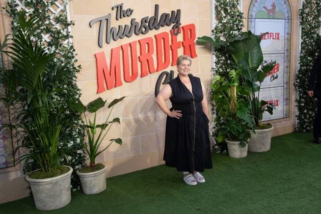 The Thursday Murder Club UK Premiere at Leicester Square Gardens, London, UK Katy Brand attends The Thursday Murder Club UK Premiere at Leicester Square Gardens, London, England, UK on Thursday 21 August, 2025., Credit:Justin Ng Avalon UK, England, London, Leicester Square Gardens Copyright: xJustinxNgx xAvalonx 1030615282