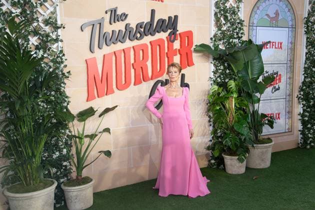 The Thursday Murder Club UK Premiere at Leicester Square Gardens, London, UK Celia Imrie attends The Thursday Murder Club UK Premiere at Leicester Square Gardens, London, England, UK on Thursday 21 August, 2025., Credit:Justin Ng Avalon UK, England, London, Leicester Square Gardens Copyright: xJustinxNgx xAvalonx 1030615512