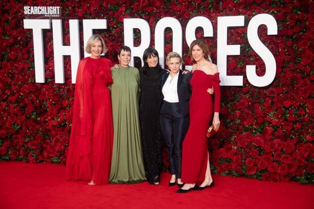 The Roses UK Premiere Arrivals at Odeon Luxe, Leicester Square, London, UK (L-R) - Allison Janney, Olivia Colman, Zoe Chao, Kate McKinnon, Belinda Bromilow attends The The Roses UK Premiere at Odeon Luxe, Leicester Square, London, England, UK on Thursday 28 August, 2025., Credit:Justin Ng Avalon UK, England, London, Odeon Luxe, Leicester Square Copyright: xJustinxNgx xAvalonx 1032181140