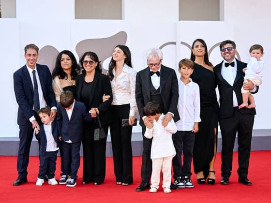 Venice, 82nd Venice International Film Festival 2025 - Evening 10. Red Carpet for the film Nino. 18 Days. - Pictured: Nino D Angelo with his family, Arcangelo D Angelo, Toni D Angelo, Roberta Buonpane, Gaetano D Angelo, Leonardo D Angelo, Maia D Angelo, Annamaria Gallo, Luca D Angelo, Rossella Mungiello, Edoardo D Angelo, and Vincenzo D Angelo Copyright: xSimonexComix xipa-agency.netx xPoolxPhotoxEventsx06x IPA_Agency_IPA64223384