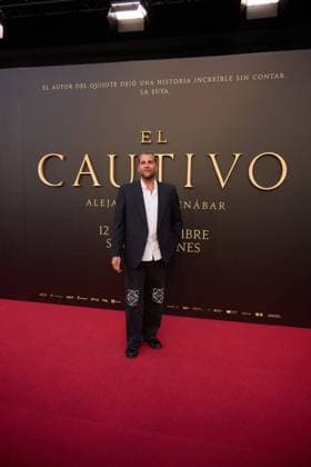 attends the premiere of the film El Cautivo directed by Alejandro Amenabar at Cine Callao in Madrid, Spain, on September 10, 2025. The movie, starring Julio Pena Fernandez, Alessandro Borghi, Miguel Rellan, Fernando Tejero, Luna Berroa, Luis Callejo, Josà Manuel Poga, Albert Salazar, Juanma Muniagurria, Jorge Asin, Mohamed Said and Walid Charaf, tells the story of Miguel de Cervantes™ captivity in Algiers in 1575. The film will be released in Spanish cinemas on September 12. Cordon Press HazhardxEspinozaxVallejos