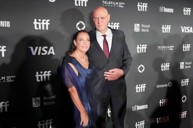 September 10, 2025, Toronto, On, CAN: Retired Israeli general Noam Tibon, right, and his wife Gali Mir-Tibon arrive on the red carpet to promote the film The Road Between Us: The Ultimate Rescue at the Toronto International Film Festival, in Toronto, on Wednesday, Sept. 10, 2025. Toronto CAN - ZUMAc35_ 20250910_zaf_c35_136 Copyright: xChrisxYoungx