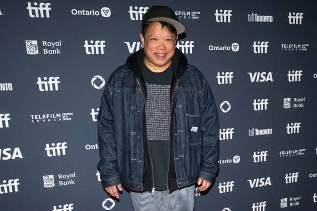 September 11, 2025, Toronto, On, Canada: Eric Yick Keung San, also known by his stage name, Kid Koala, poses for photographs as he walks the red carpet at the North American premiere of öÄuSpace CadetöÄù at the Toronto International Film Festival, in Toronto on Thursday, September 11, 2025. Toronto Canada - ZUMAc35_ 20250911_zaf_c35_123 Copyright: xArlynxMcadoreyx