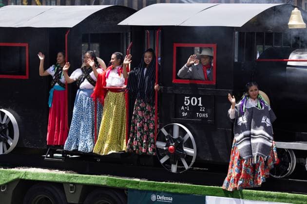 September 16, 2025, Mexico City, Mexico: The military parade commemorating Mexico s Independence Day took place, led by President Claudia Sheinbaum Pardo, accompanied by the Secretary of the Navy, Raymundo Pedro Morales Angeles, and the Secretary of Defense, Ricardo Trevilla Trejo, among other officials..Approximately 16,000 members of the various federal armed forces participated in the event, marching from the Plaza de la Constitucio³n to the military camp Marte. Mexico City Mexico - ZUMAl178 20250916_znp_l178_062 Copyright: xCristianxLeyvax
