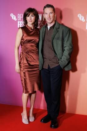 The Thing with Feathers, BFI London Film Festival, BFI Southbank, London, UK, 11 October 2025. Benedict Cumberbatch and wife Sophie Hunter - BFI LFF - The Thing with Feathers Red Carpet at BFI Southbank, London, UK on 11th October 2025, Credit:Manuela Langotsch Avalon United Kingdom, London, BFI Southbank Copyright: xManuelaxLangotschx xAvalonx 1044823673