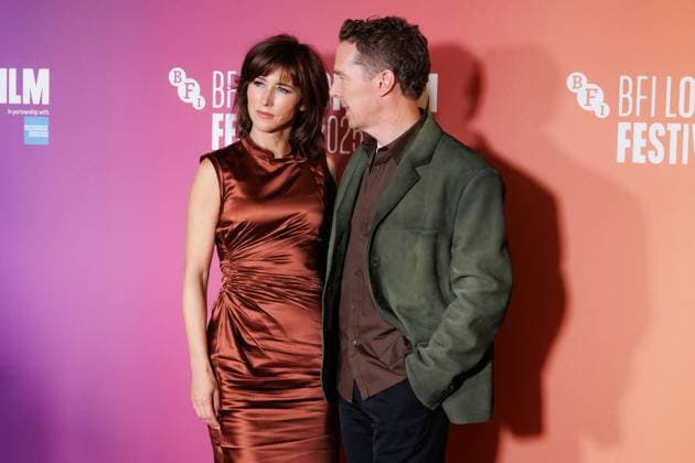 The Thing with Feathers, BFI London Film Festival, BFI Southbank, London, UK, 11 October 2025. Benedict Cumberbatch and wife Sophie Hunter - BFI LFF - The Thing with Feathers Red Carpet at BFI Southbank, London, UK on 11th October 2025, Credit:Manuela Langotsch Avalon United Kingdom, London, BFI Southbank Copyright: xManuelaxLangotschx xAvalonx 1044823703