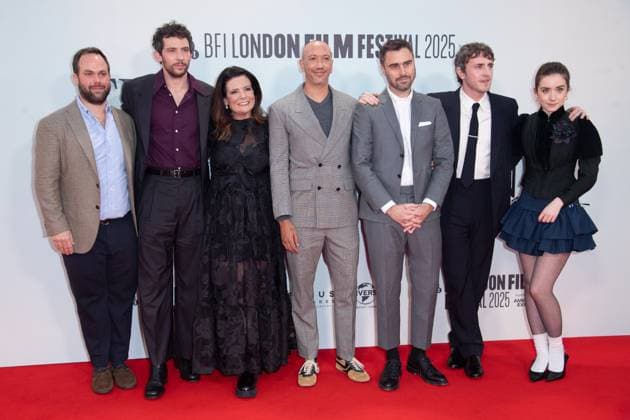 London Film Festival 2025 - The History Of Sound Headline Gala Arrivals at Royal Festival Hall, Southbank, London (L-R) - Andrew Kortschak, Josh O Connor, Thà resa Ryan, Oliver Hermanus, Ben Shattuck, Paul Mescal, Emma Canning attends the Headline Gala of The History Of Sound at The 69th BFI London Film Festival at Royal Festival Hall, Southbank, London, England, UK on Saturday 18 October, 2025., Credit:Justin Ng Avalon UK, England, London, Royal Festival Hall, Southbank Copyright: xJustinxNgx xAvalonx 1046440756