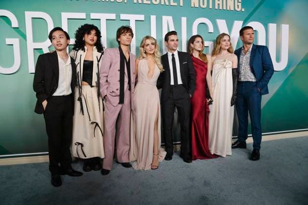 Cast members Ethan Costanilla, Sam Morelos, Mason Thames, Mckenna Grace, Dave Franco, Allison Williams, Willa Fitzgerald and Scott Eastwood (L-R) gather for a photo-op during the premiere of the motion picture romantic drama Regretting You at Paramount Studios in Los Angeles on Monday, October 20, 2025. Storyline: Centers on the strained relationship between young mother Morgan Grant and her teenage daughter Clara, exacerbated by Morgan s husband Chris s tragic death, forcing them to navigate life s challenges together. LAP2025102038 JIMxRUYMEN