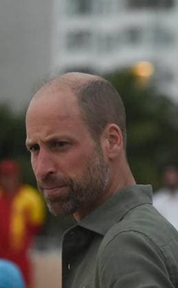 Prince William in Rio de Janeiro RIO DE JANEIRO, BRAZIL, NOVEMBER 3 : Prince William takes part in activities on Copacabana Beach, in the southern part of Rio de Janeiro, Brazil, late Monday afternoon, on November 03, 2025. During his visit, he played volleyball with teenagers and observed a drowning rescue simulation carried out by the Fire Department. He later met with firefighters, who showcased the technologies used by the department, and watched a live demonstration of a sea rescue operation involving jet skis and a helicopter. Fabio Teixeira Anadolu Rio de Janeiro Brazil. Editorial use only. Please get in touch for any other usage. Copyright: x2025xAnadoluxFabioxTeixeirax