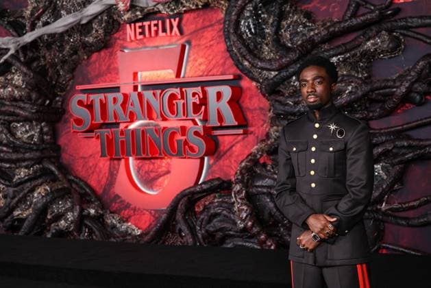 Los Angeles Premiere Of Netflix s Stranger Things Season 5 HOLLYWOOD, LOS ANGELES, CALIFORNIA, USA - NOVEMBER 06: Caleb McLaughlin wearing Wales Bonner FW25 RTW, specifically Look 15 from the Autumn Winter 2025 ˜Selah™ Collection and a Hublot timepiece arrives at the Los Angeles Premiere Of Netflix s Stranger Things Season 5 held at the TCL Chinese Theatre IMAX on November 6, 2025 in Hollywood, Los Angeles, California, United States., Credit:Xavier Collin Avalon United States, California, Hollywood, TCL Chinese Theatre IMAX Copyright: xXavierxCollinx xAvalonx 1050955821
