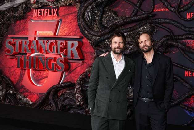 Los Angeles Premiere Of Netflix s Stranger Things Season 5 HOLLYWOOD, LOS ANGELES, CALIFORNIA, USA - NOVEMBER 06: Ross Duffer and Matt Duffer (The Duffer Brothers) arrive at the Los Angeles Premiere Of Netflix s Stranger Things Season 5 held at the TCL Chinese Theatre IMAX on November 6, 2025 in Hollywood, Los Angeles, California, United States., Credit:Xavier Collin Avalon United States, California, Hollywood, TCL Chinese Theatre IMAX Copyright: xXavierxCollinx xAvalonx 1050962311