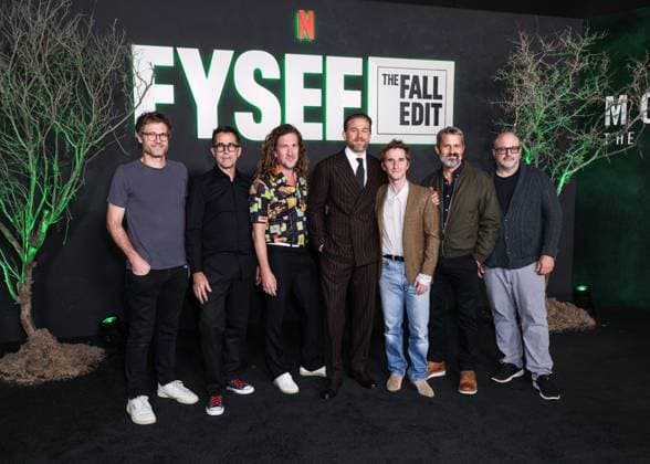 Netflix FYSEE: The Fall Edit - Monster: The Ed Gein Story FYC Event Adam Penn, Mac Quayle, Ian Brennan, Charlie Hunnam, Max Winkler, Matthew Flood Ferguson and Michael Bauman arrive at the Netflix FYSEE: The Fall Edit - Monster: The Ed Gein Story FYC (For Your Consideration) Event held at the Netflix Tudum Theater in Hollywood, Los Angeles, California, United States. Netflix Tudum Theater, Hollywood, Los Angeles, California, USA California United States Copyright: xImagexPressxAgencyx originalFilename: collin-netflixf251110_np4YN.jpg