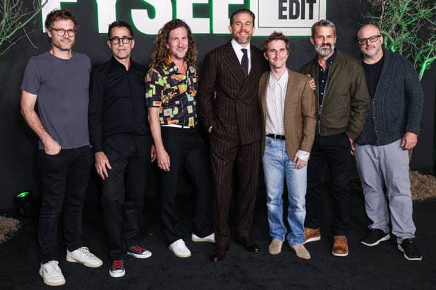 Netflix FYSEE: The Fall Edit - Monster: The Ed Gein Story FYC Event Adam Penn, Mac Quayle, Ian Brennan, Charlie Hunnam, Max Winkler, Matthew Flood Ferguson and Michael Bauman arrive at the Netflix FYSEE: The Fall Edit - Monster: The Ed Gein Story FYC (For Your Consideration) Event held at the Netflix Tudum Theater in Hollywood, Los Angeles, California, United States. Netflix Tudum Theater, Hollywood, Los Angeles, California, USA California United States Copyright: xImagexPressxAgencyx originalFilename: collin-netflixf251110_npUnJ.jpg