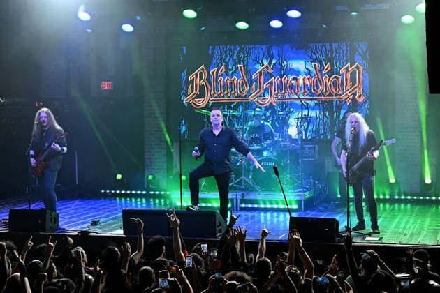Marcus Siepen, Frederik Ehmke, Hansi Kürsch, and Andrà Olbrich of Blind Guardian perform during The Somewhere Far Beyond North American Tour 2025 at Revolution Live on November 19, 2025 in Fort Lauderdale, Florida Featuring: Marcus Siepen, Andrà Olbrich, Hansi Kürsch, Frederik Ehmke Where: Fort Lauderdale, Florida, United States When: 19 Nov 2025 Credit: Robert Bell INSTARimages EDITORIAL USE ONLY. NOT FOR USE BY NEWSPAPERS BASED IN THE UK. Copyright: xx instar55281371
