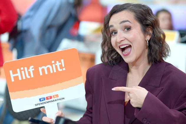 Daria SEMKOV, Moderatorin Portraet, Porträt, Portrait, Angeschnittenes Einzelbild, Einzelmotiv, 30. RTL Spendenmarathon Wir helfen Kindern , Fernsehen, 20.-21.11.2025 in Huerth, Deutschland,