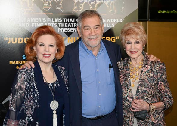 November 23, 2025, Beverly Hills, California, USA: Actress, producer and activist KAT KRAMER and American scholar, professor, rabbi, writer, and filmmaker MICHAEL BERENBAUM and American actress, producer and activist KAREN SHARPE KRAMER attend the director Stanley Kramer Double Feature: Judgment At Nuremberg and On The Beach presented By Kat Kramer s Films That Change The World. Beverly Hills USA - ZUMAb173 20251123_aap_b173_091 Copyright: xBillyxBennightx