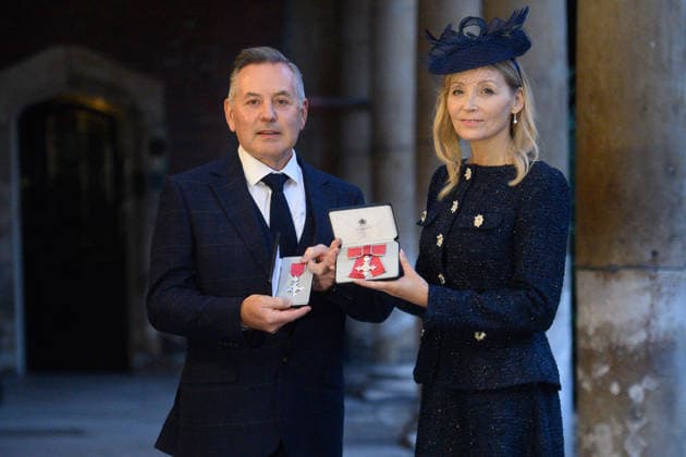 Investiture at St. James s Palace, London, UK - Thursday 04 December 2025 Mr. Raymond Mifsud and Mrs. Amanda Mifsud of Ashford - Co-Founders, Abbie™s Army are awarded an MBE for charitable services to Children and Families dealing with Diffuse Intrinsic Pontine Glioma and to Brain Tumour Research at St. James s Palace, London, England, UK on Thursday 4 December, 2025., Credit:Justin Ng Avalon UK, England, London, St. James s Palace Copyright: xJustinxNgx xAvalonx 1056528539