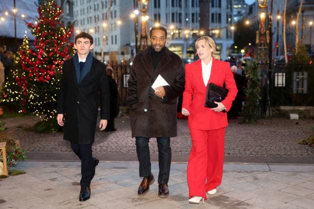 Members Of The Royal Family Attend The Together At Christmas Carol Service LONDON, ENGLAND - DECEMBER 05: Joe Locke, Chiwetel Ejiofor and Kate Winslet attend the Together At Christmas Carol Service at Westminster Abbey on December 05, 2025 in London, England. Led by The Princess and supported by The Royal Foundation, the annual event offered a chance to pause and reflect on the values of love, compassion, and the connections we share. The service also highlighted remarkable individuals from across the UK who have demonstrated extraordinary kindness, empathy, and support within their communities., Credit:Chris Jackson Avalon United Kingdom, England, London, Westminster Abbey Copyright: xChrisxJacksonx xAvalonx 1056771703