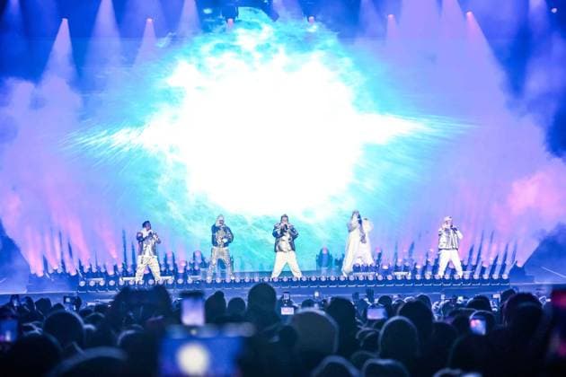 04.12.2025, Schladming, AUT, Unterwegs in Steiermark, Ski Opening 2025, Pressekonferenz, im Bild Backstreet Boys, Feature, Übersicht, Planai Stadion,