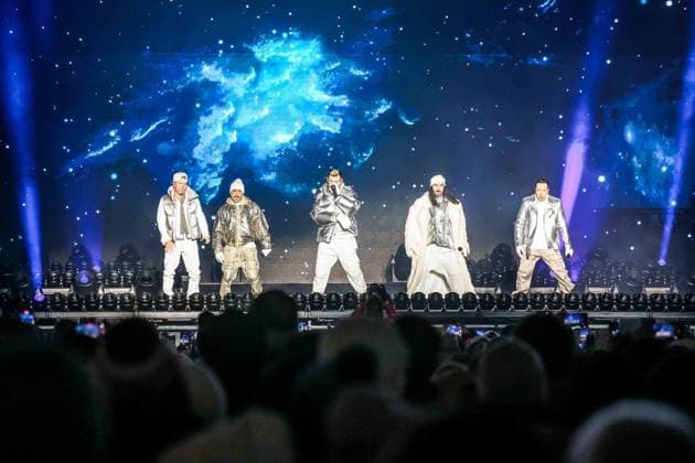 04.12.2025, Schladming, AUT, Unterwegs in Steiermark, Ski Opening 2025, Pressekonferenz, im Bild Backstreet Boys, Feature, Übersicht, Planai Stadion,