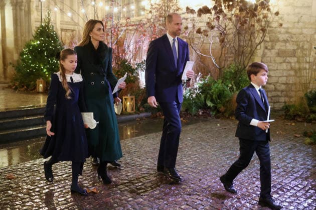 Members Of The Royal Family Attend The Together At Christmas Carol Service LONDON, ENGLAND - DECEMBER 05: Princess Charlotte of Wales, Catherine, Princess of Wales, Prince George of Wales, Prince William, Prince of Wales and Prince Louis of Wales depart from the Together At Christmas Carol Service at Westminster Abbey on December 05, 2025 in London, England. Led by The Princess and supported by The Royal Foundation, the annual event offered a chance to pause and reflect on the values of love, compassion, and the connections we share. The service also highlighted remarkable individuals from across the UK who have demonstrated extraordinary kindness, empathy, and support within their communities., Credit:Chris Jackson Avalon United Kin Copyright: xChrisxJacksonx xAvalonx 1056827963