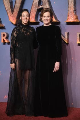 Avatar: Fire and Ash UK premiere, BFI IMAX, London, UK, 11 December 2025 Oona Castilla Chaplin and Sigourney Weaver at the UK premiere of Avatar: Fire and Ash, BFI IMAX, London, UK, 11 December 2025., Credit:Julie Edwards Avalon United Kingdom, London Copyright: xJuliexEdwardsx xAvalonx 1058491376
