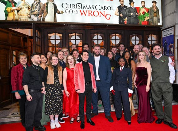 Gala Performance of Mischief s Christmas Carol Goes Wrong, Arrivals, London, UK. 14 December 2025 London, UK, 14 December 2025. Cast and crew at the Gala Performance of Mischief s Christmas Carol Goes Wrong at the Apollo Theatre, London, UK., Credit:Lee Floyd Avalon UK, London, Apollo Theatre Copyright: xLeexFloydx xAvalonx 1059248405