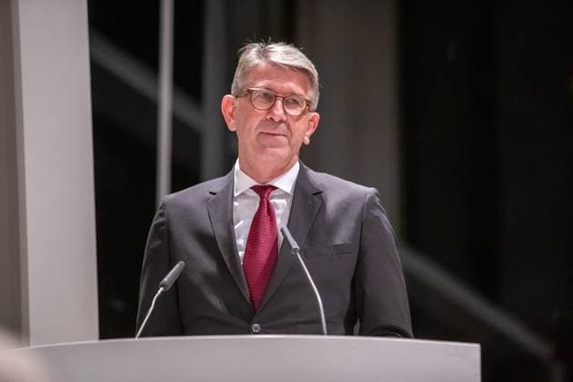 Dr. Wolfram Weimer (Beauftragter der Bundesregierung für Kultur und Medien der Bundesrepublik Deutschland) hielt im Rahmen der Eröffnungsfeier ein Grußwort. GER, Eröffnung der Galerie der Romantik, Pommersches Landesmuseum, Greifswald, Kultur, Kunst, Caspar David Friedrich, Romantik, CDF, BKM, WKM, Eröffnung, Museum