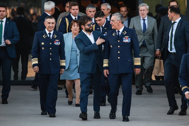 Santiago, December 22, 2025 President Gabriel Boric participates in the inauguration of the National Space Center located in the Cerrillos district Diego Martin Aton Chile, Aton 1113787 jpeg Copyright: DiegoxMartin