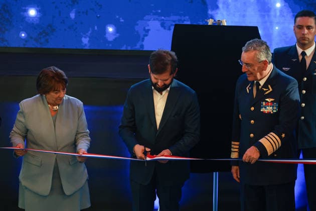 Santiago, December 22, 2025 President Gabriel Boric participates in the inauguration of the National Space Center located in the Cerrillos district Diego Martin Aton Chile, Aton 1113795 jpeg Copyright: DiegoxMartin