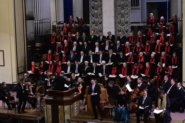 Johann Sebastian Bach Weihnachtsoratorium Kantaten 4 bis 6, Bachchor Görlitz, Neue Lausitzer Philharmonie, Leitung KMD Reinhard Seeliger, Orgel: Katy von Ramin, Solisten: Liudmila Lokaichuk, Annekathrin Laabs, Timo Rößner, Christian Henneberg, Mareike Riechen, Kreuzkirche. Görlitz, 05.01.2026 Copyright: xMatthiasxWehnertx