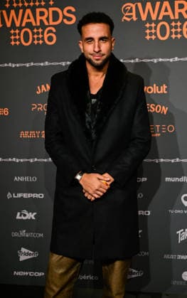 January 10, 2026, Madrid, Madrid, SPAIN: Content creators and guests pose on the black carpet during the third edition of the Army Awards, held on Saturday, January 10, at the Madrid Arena in Madrid. Known as the â€oeinternet anti-awards,†the ceremony honors the most viral moments, trends, and personalities from social media over the past year in a script-free gala hosted by Ceciarmy and Santiago Segura. In the image Hamza Zaidi Madrid SPAIN - ZUMAz108 20260110_znp_z108_090 Copyright: xRichardxZubelzux
