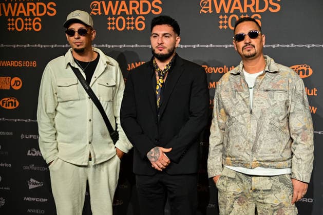 January 10, 2026, Madrid, Madrid, SPAIN: Content creators and guests pose on the black carpet during the third edition of the Army Awards, held on Saturday, January 10, at the Madrid Arena in Madrid. Known as the â€oeinternet anti-awards,†the ceremony honors the most viral moments, trends, and personalities from social media over the past year in a script-free gala hosted by Ceciarmy and Santiago Segura. In the image Omar Montes Madrid SPAIN - ZUMAz108 20260110_znp_z108_095 Copyright: xRichardxZubelzux