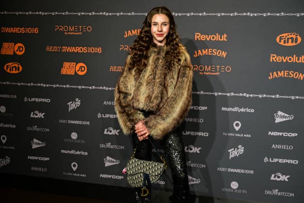January 10, 2026, Madrid, Madrid, SPAIN: Content creators and guests pose on the black carpet during the third edition of the Army Awards, held on Saturday, January 10, at the Madrid Arena in Madrid. Known as the â€oeinternet anti-awards,†the ceremony honors the most viral moments, trends, and personalities from social media over the past year in a script-free gala hosted by Ceciarmy and Santiago Segura. In the image Anastasia Madrid SPAIN - ZUMAz108 20260110_znp_z108_100 Copyright: xRichardxZubelzux
