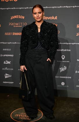 January 10, 2026, Madrid, Madrid, SPAIN: Content creators and guests pose on the black carpet during the third edition of the Army Awards, held on Saturday, January 10, at the Madrid Arena in Madrid. Known as the â€oeinternet anti-awards,†the ceremony honors the most viral moments, trends, and personalities from social media over the past year in a script-free gala hosted by Ceciarmy and Santiago Segura. In the image Gloria Camila Madrid SPAIN - ZUMAz108 20260110_znp_z108_101 Copyright: xRichardxZubelzux