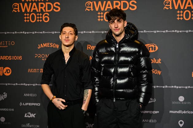 January 10, 2026, Madrid, Madrid, SPAIN: Content creators and guests pose on the black carpet during the third edition of the Army Awards, held on Saturday, January 10, at the Madrid Arena in Madrid. Known as the â€oeinternet anti-awards,†the ceremony honors the most viral moments, trends, and personalities from social media over the past year in a script-free gala hosted by Ceciarmy and Santiago Segura. In the image LLobet14 Madrid SPAIN - ZUMAz108 20260110_znp_z108_104 Copyright: xRichardxZubelzux